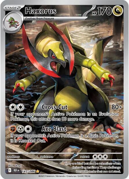Haxorus - 147/086 - SV: Black Bolt (BLK) - NM