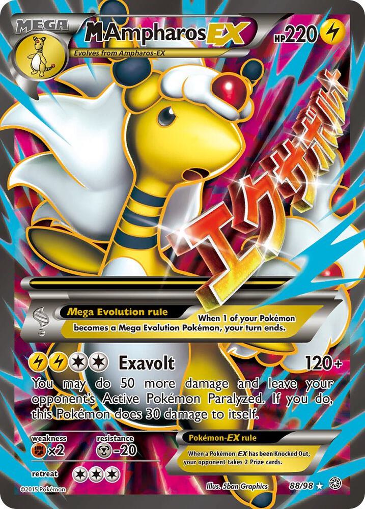 M Ampharos EX (88 Full Art) - XY - Ancient Origins (AOR) - LP+